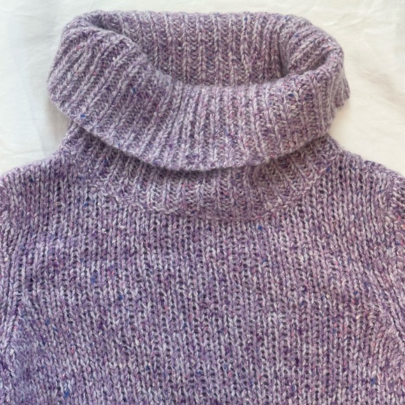 Talbots Lavender Cowl Neck Sweater - Picture 4 of 6